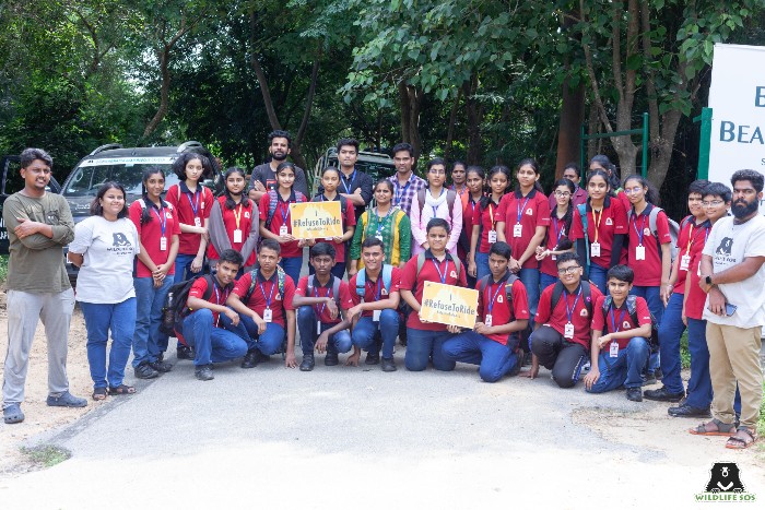 Students at an interactive event at BBRC organised by Puja and her team