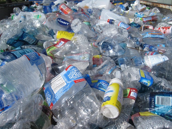 Not all types of plastic can be recycled.