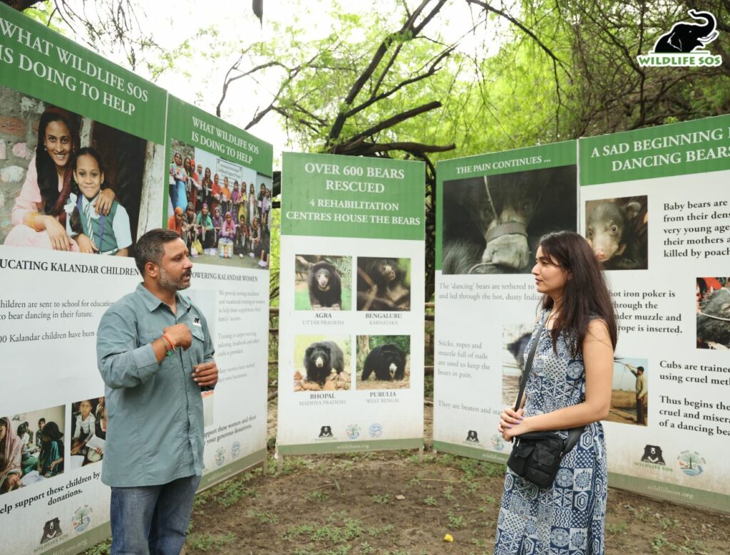 Sainee Raj visit Wildlife SOS