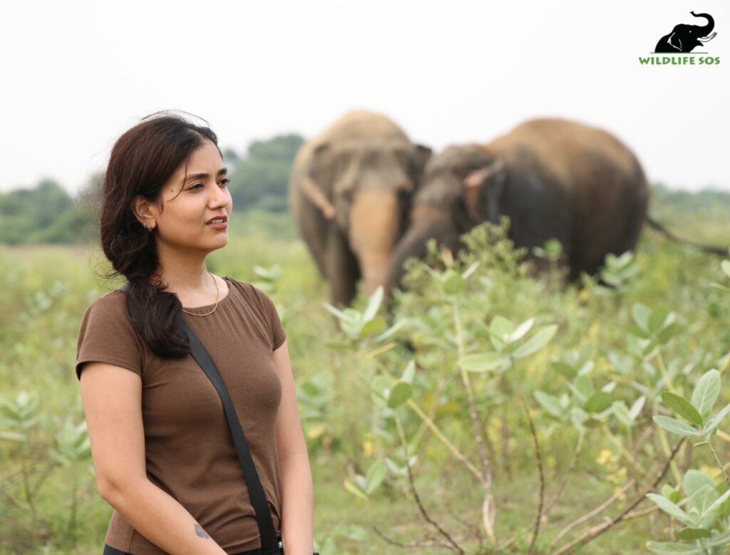 Sainee Raj visit Wildlife SOS