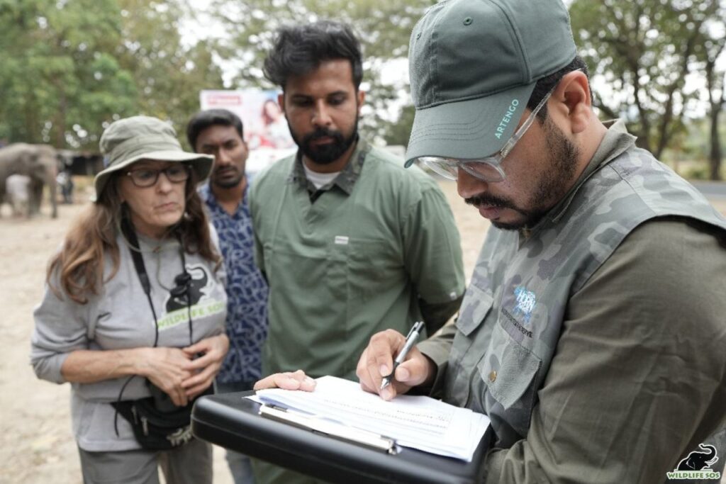 Dr. Arsh at elephant workshop