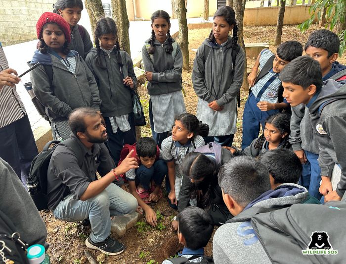 Education officers conducting sessions for children