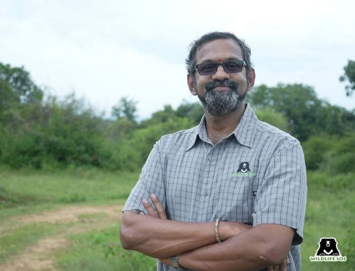 A staff of Wildlife SOS